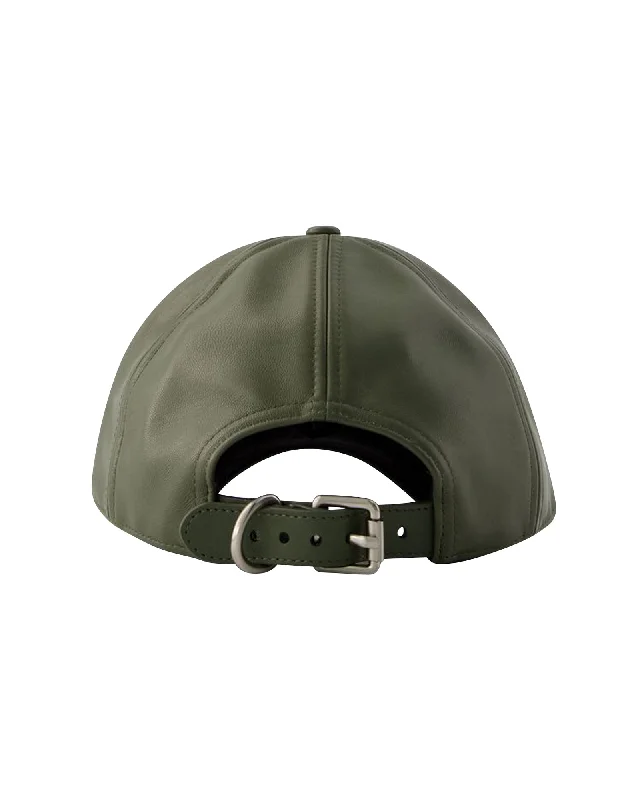 Baseball Cap - J.W.Anderson - Leather - Dark Olive