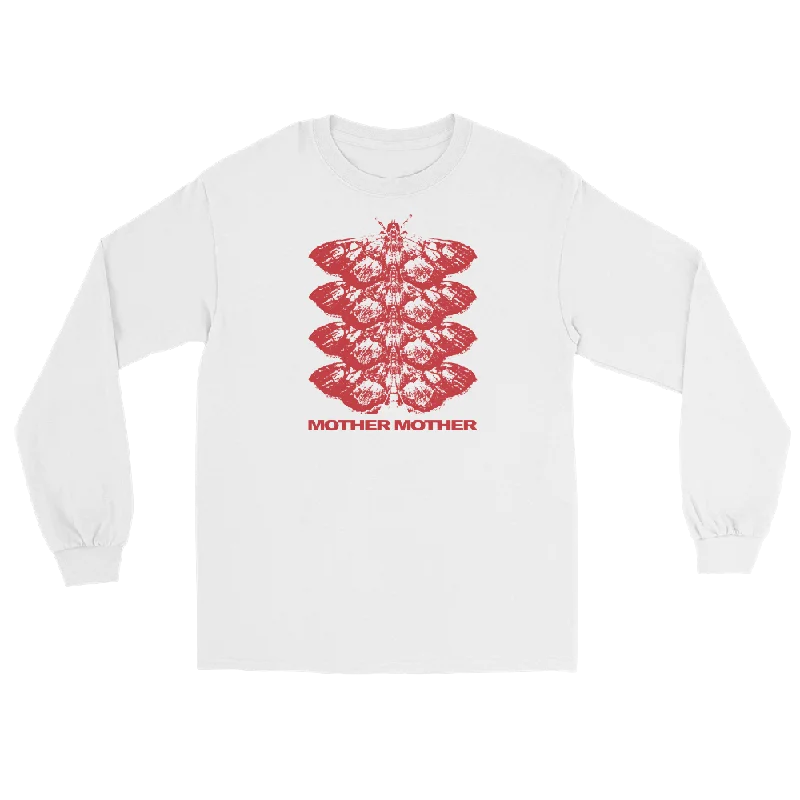 Moth Long Sleeve Tee - White