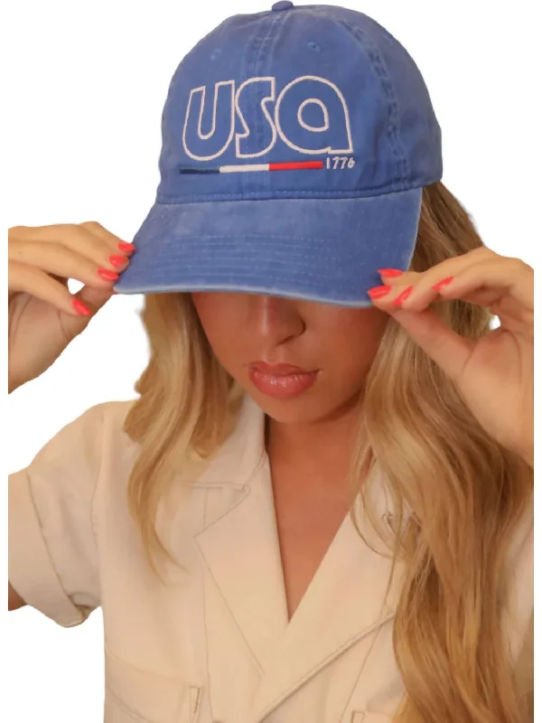 Usa Hat In Blue