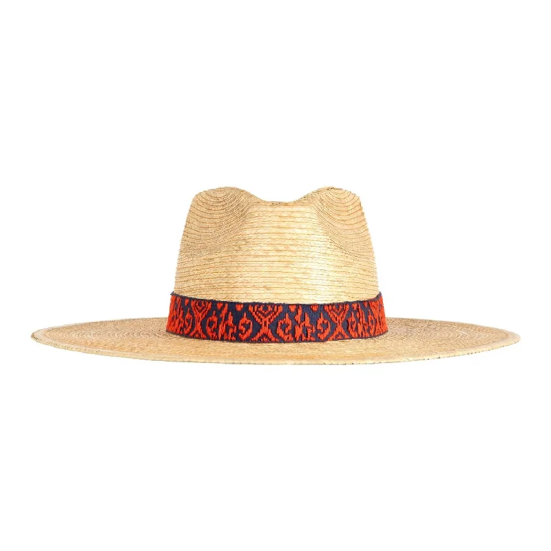 Women's Zicatela Ikat Palm Hat In Beige