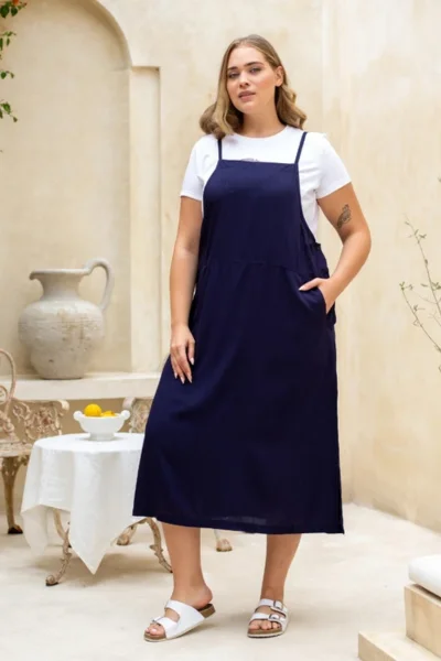 PRE-ORDER* Apron Dress - Ink