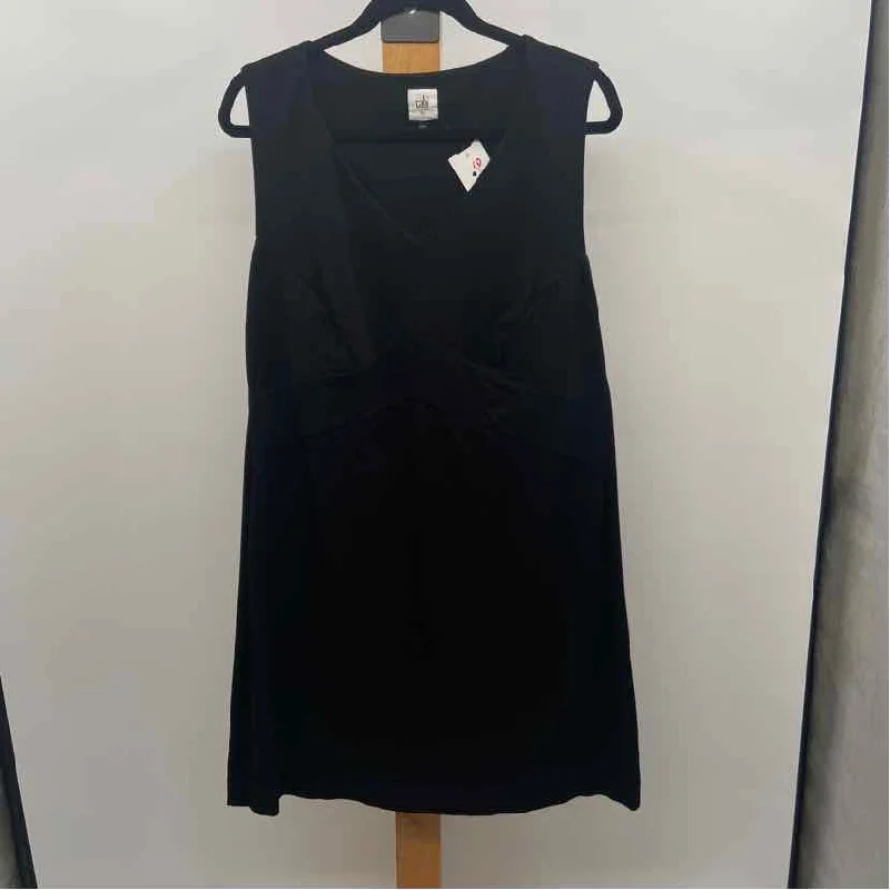 CABI Women's Size XL Black Solid Dress