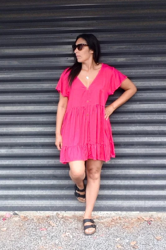 Hot Pink - Boho Loose Kara Tunic