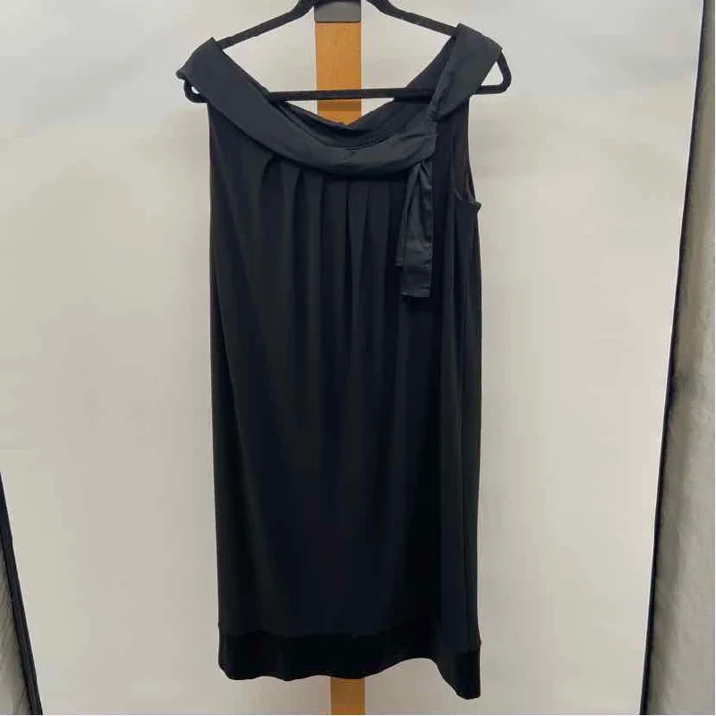 Jones New York Women's Size 14 Black Solid Dress