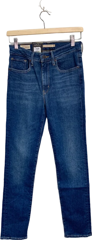 Levi's Blue 724 High Rise Slim Straight Jeans W27