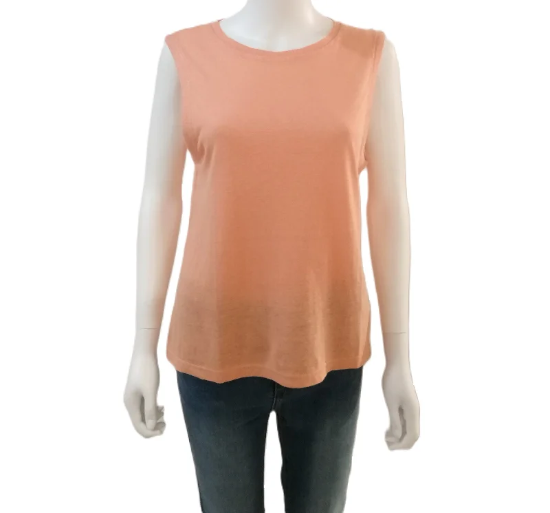 84276250 Sleeveless Blouse  - Tangerine