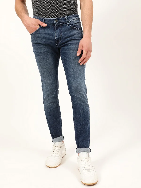 Antony Morato Men Blue Skinny Fit Light Fade Jeans