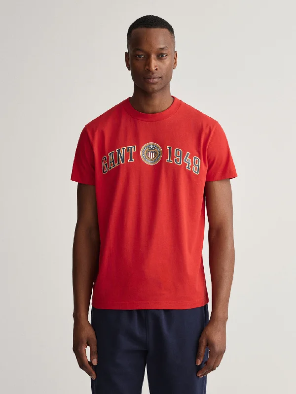 Gant Navy Blue Logo Regular Fit T-Shirt