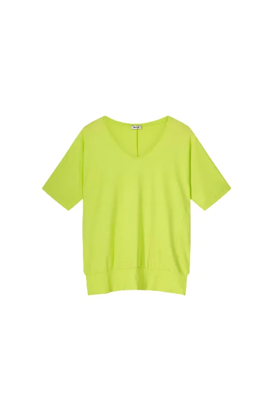 Jennifer Basic Top - Cyber Lime