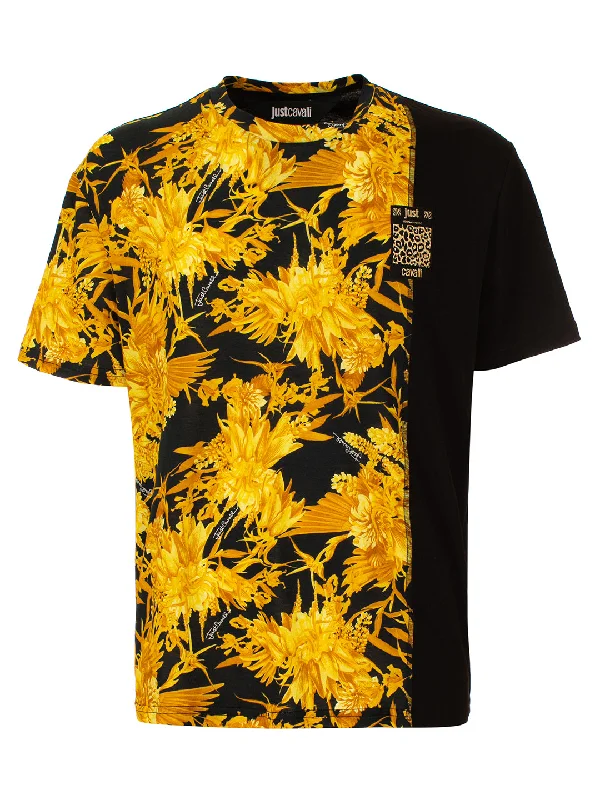 Just Cavalli Floral Slim Fit T-Shirt