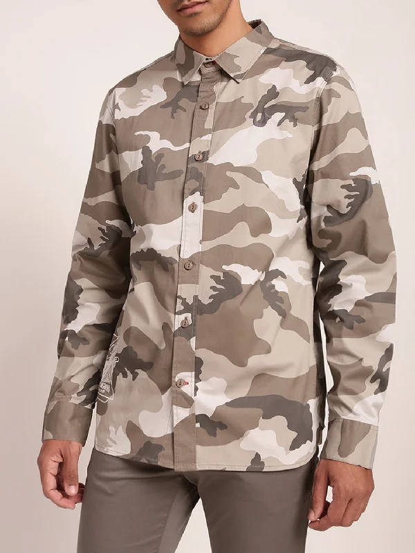 True Religion Multi Camo Regular Fit Shirt