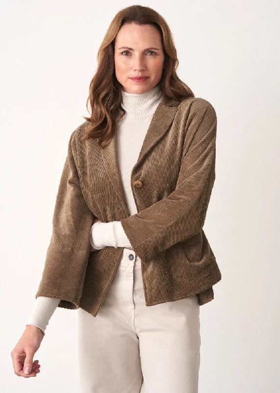 GEORGIA CORDUROY JACKET - KHAKI