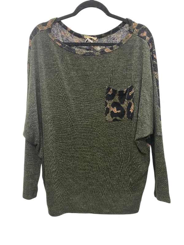 Top Long Sleeve Basic By Clothes Mentor In Green, Size: Xl