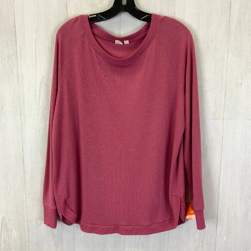 Top Long Sleeve Basic By Gap O In Mauve, Size: M