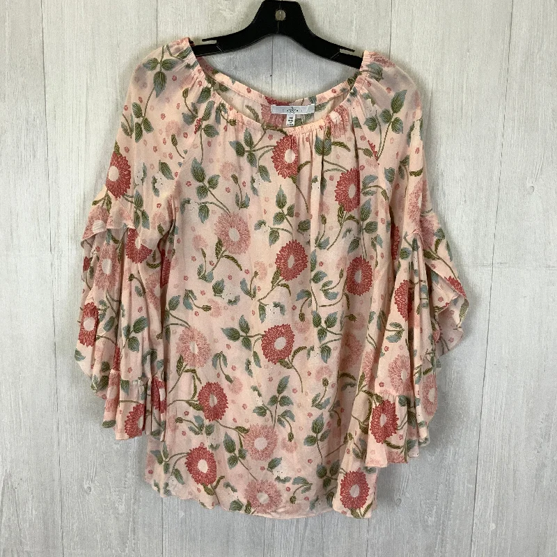 Top Long Sleeve By Fever In Pink, Size: M