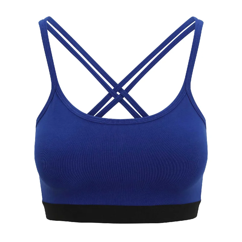 Royal Bruise Yoga Bra Blue