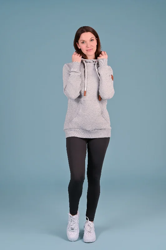 Cassy Light Heather Grey Hoodie