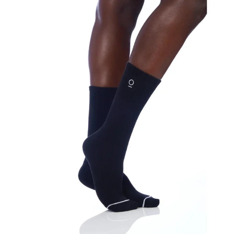 Tall Grip Tube Socks - Black (Non Grip)