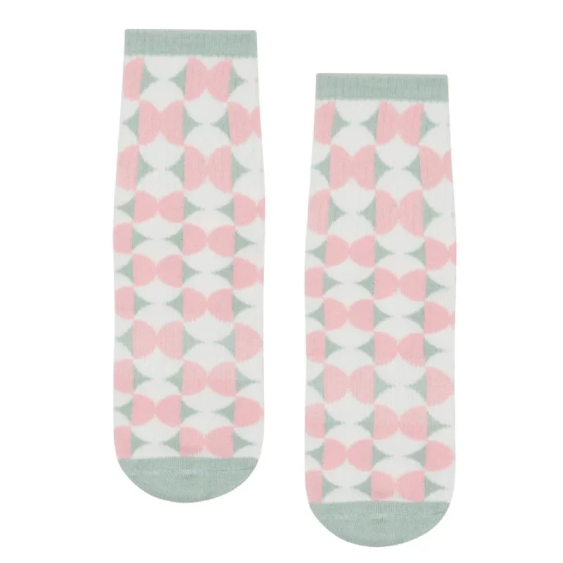 Crew Grip Socks - Deco Tiles (Barre / Pilates)