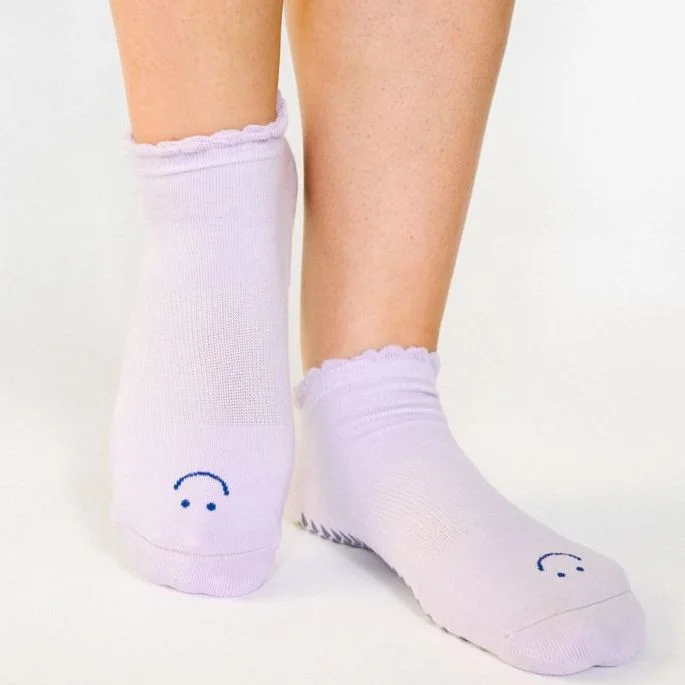 Happy Grip Socks - Lavender (Barre / Pilates)