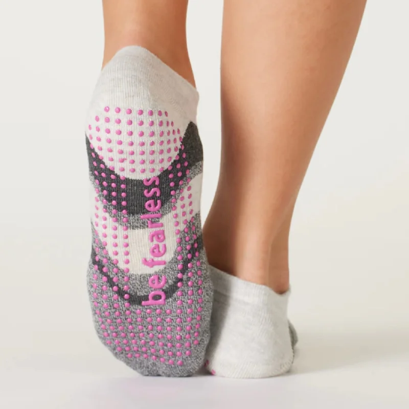 Be Fearless - Cascade - Whimsy Grip Socks (Barre / Pilates)