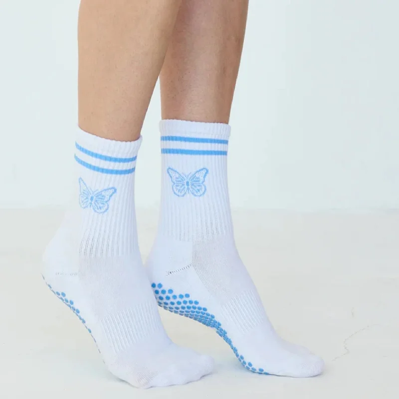 The Emmie Butterfly Grip Socks (Barre/Pilates)