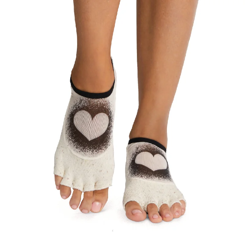 Luna Half Toe Grip Socks - Coconuts For You (Barre / Pilates)