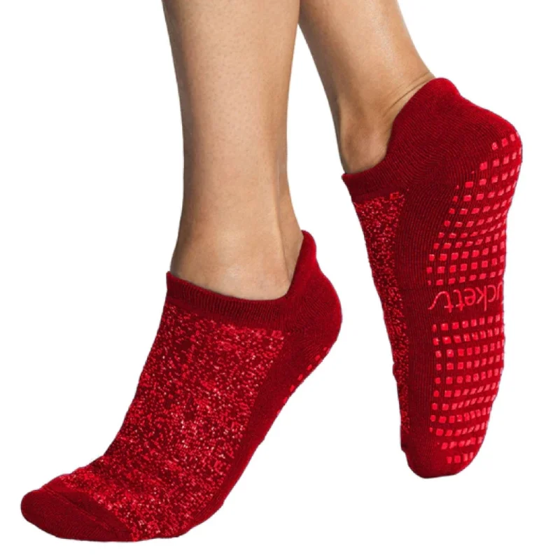 Tab Closed Toe Grip Socks - Sparkling Rouge (Barre / Pilates)